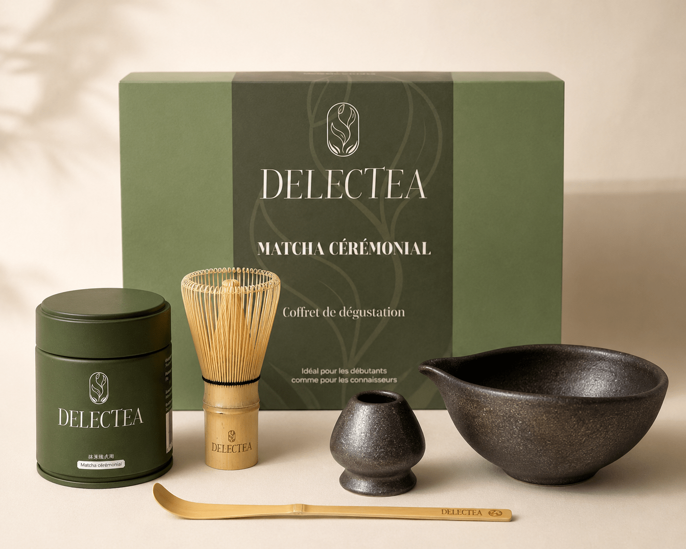 Coffret dégustation thé matcha cérémonial DELECTEA
